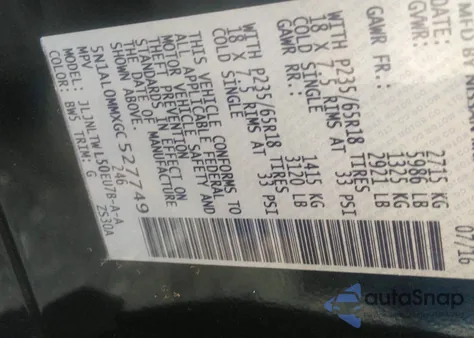 2016 Infiniti Qx60 from USA, damaged, VIN 5N1AL0MMXGC527749